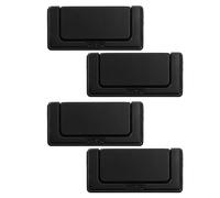 TAZYYZUU Drawer Handles and Knobs 4Pcsdrawer Cabinet Handle Invisible Aluminum Alloy Furniture Hardware Black Hole Pitch64mm