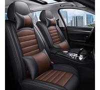 TAZYYZUU Waterproof Car Seat Cover Full Coverage PU Leather For KIA For Sportage For Ceed For Rio For Niro For Stinger For Optima For Soul For Forte(Black Coffee 5 Seat,A)