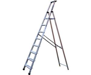 TB Davies 1211-028, 8 Tread Maxi 110 Platform Steps, Platform Height 1.82m, Aluminum, EN131 Professional