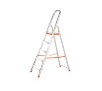 TB Davies 1212-005 Light Duty Step Ladder, 5 Tread, Platform Height 1.1m, Aluminum, 150kg Work Load, EN131