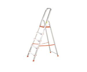 TB Davies 1212-005 Light Duty Step Ladder, 5 Tread, Platform Height 1.1m, Aluminum, 150kg Work Load, EN131