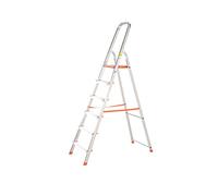 TB Davies 1212-006 Light Duty Step Ladder, 6 Tread, Platform Height 1.3m, Aluminum, 150kg Work Load, EN131