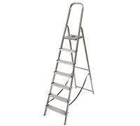 TB Davies 1212-007 Light Duty Step Ladder, 7 Tread, Platform Height 1.5m, Aluminum, 150kg Work Load, EN131