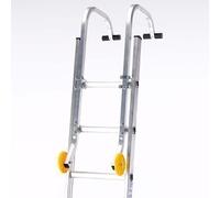 TB Davies 1400-000, Universal Roof Hook Ladder Kit, Ladder Accessory, Easily Convert your Extension Ladder into a Roof Ladder, Includes Wheels for Use on Roofs, Initial Assembly Required