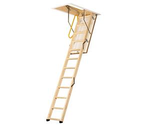 TB Davies 1530-005 EnviroFold 3-section Wooden Loft Ladder with Hatch, 33mm Insulation, 1.11 W/m2oC, Max. Floor2Ceiling 2.8m (9.18ft), EN14975