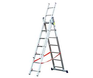 TB Davies 2.0m/6.56ft STILO 3 Section Combination Ladders, Staircase Ladder, Extension Ladder, Extended A Frame Ladder In One, Extended Length 4.26m/13.97ft