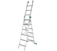 TB Davies Prima Aluminium Industrial Combination Ladder - 2.04M Closed
