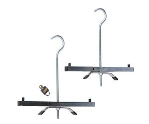 TB Davies Universal Roof Rack Ladder Clamps (Pair with Padlocks)-Secures your ladders safely to your roof rack, Locks your ladders in place, Guards against theft