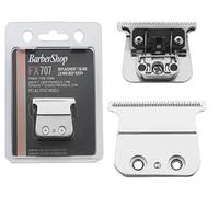 TB-PRO FX Skeleton Replacement Trimmer Blade | Competible FX787 FX726 | Titanium Gold Black Silver Blades | Outliner Hair Trimmer (Silver)