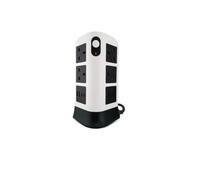 TB1 12-Gang Surge Protected Extension Tower with USB-C & USB-A, 3250W Multi Plug Power Strip with Switches, 1.8M Cable, Flame Retardant Build for Office, Desk & Home Use