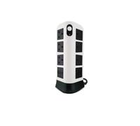 TB1 16-Gang Power Tower with USB-C & USB-A, Surge Protected Multi Plug Extension Lead, 3250W Vertical Power Strip with Switches, Flame Retardant, 1.8M Cable for Office, Home & Desk Use