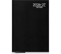 TB1 2026-2027 Academic Diary A4 Day A Page Black Hardback, Planner August 2026 to July 2027, Student & Teacher School Diary, Timetable, Appointment, Study, Lesson & Coursework Organiser