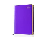 TB1 2026 A5 Week to View Diary - Purple Hardback Weekly Planner with UK Holidays, Global Info & Notes | Compact Academic Organizer for Students, Teachers, Office & Professional Use