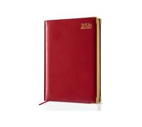 TB1 2026 A5 Week to View Diary - Red Hardback Weekly Planner with UK Holidays, Notes & Calendars | Compact Academic Organiser for Students, Teachers, Office & Personal Use