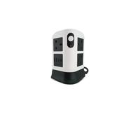 TB1 8-Gang Surge Protected Extension Tower with USB-C & USB-A, 3250W Multi Plug Power Strip with Switches, Flame Retardant Shell, 1.8M Heavy-Duty Cable for Home & Office