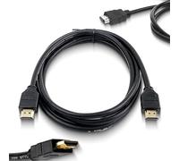 TB1 HDMI Cable 2m, 2 Pack, 4K HDMI 2.0 Leads for TV, Monitor, PS5, PS4, Xbox, Laptop & Projector, Slim Flat High Speed Cables with Gold Plated Connectors