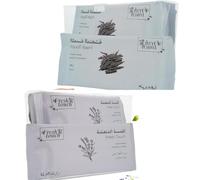TB1 Lavender & Oud Scented Disposable Towels - 12 Individually Wrapped 25x25cm Refreshing Wet Wipes in 2 Boxes - Hot or Cold Use for Travel, Dining, Events, Hospitality & Daily Freshness