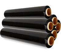 TB1 Products 12 x Black Pallet Wrap 750gm - Stretch Shrink Wrap Rolls for Packaging, Moving, Parcel Wrapping, Box Securing, Pallet Film for Storage, Shipping, Transit & Bundling Tasks (400mm)