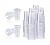 TB1 Products 150 Clear Plastic Disposable Cups - 180ml (7oz) Cold Drink Party Cups for Office, Catering, Events & Everyday Use | Stackable Plastic Cups for Water, Juice, Soda, Smoothies & More