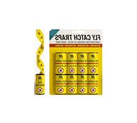TB1 Products 16 Sticky Bug Traps for Indoor Use - Scentless Gnat, Moth & Fly Catchers | Chemical-Free Fly Paper for Plants, Food Areas & Greenhouses - Easy No-Mess Insect Control