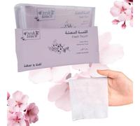 TB1 Products 2 Packs of 6 Cherry Blossom Scented Disposable Towels (12 Total) - Individually Wrapped 25x25cm Wet Wipes - Hot or Cold Use - Travel, Dining, Events, Hotels & Personal Care
