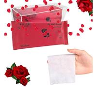 TB1 Products 2 Packs of 6 Rose Scented Disposable Towels (12 Total) - Individually Wrapped 25x25cm Wet Wipes - Hot or Cold Use - Ideal for Travel, Hotels, Events, Dining, Office & More