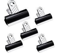 TB1 Products 20 Jumbo Black Bulldog Clips 70mm - Heavy-Duty Binder Clips for Paper, Documents & Files - Large Strong Grip Paper Clips for Office, School & Home Organization