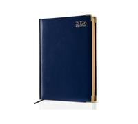 TB1 Products 2026 A4 Week to View Diary Blue - Large Hardback Weekly Planner with UK Holidays, Contacts & Global Info - A4 Organiser for Teachers, Professionals & Daily Scheduling