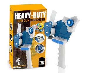 TB1 Products 3-Pack Tape Gun Dispenser - Durable Tape Dispensers for Efficient Packaging, Box Sealing & Shipping - Comfortable Handle, Adjustable Brake, Long-Lasting Build