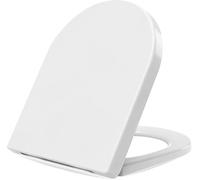 TB1 Products 3-Pack White Soft Close Toilet Seat | Universal D-Shape Toilet Seats with Quick Release Hinges | Easy Top Fix Fittings | Quiet Closing Lid for Home Bathroom Toilet Replacement