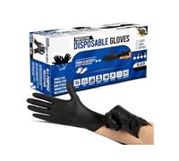 TB1 Products Black Vinyl Disposable Gloves Small | 100 Pack | Latex-Free & Powder-Free Gloves for Cooking, Cleaning, Salon, Tattoo & Professional Use