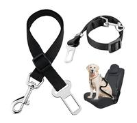 TB1 Products Pack of 6 Dog Car Seat Belts - Adjustable Seat Belt for Dogs, Strong Nylon Travel Restraints with Swivel Clip, Secure Pet Safety System, Universal Fit for Most Vehicle Seat Buckles