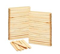 TB1 Products Wooden Waxing Sticks - Pack of 100, rewritten to reflect the natural finish, 6-inch length, and professional use in body hair removal for hot, hard, and soft wax.