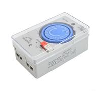 TB118N Mechanical Timer 110-240V AC 24 Hour Programmable with 96 On/Off Settings and 300-Hour Power Failure Compensation