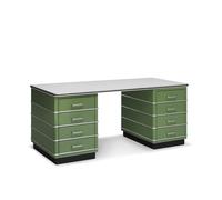 TB229 Classic Line Desk (with decoration) Müller Möbelfabrikation