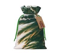 TBABMDPDM Los Angeles Palm Trees Print Christmas Gifts Bags,Burlap Bags with Drawstring Assorted Sizes for Party Favors