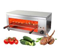 TBANVOO 2000W Salamander Broiler, Electric Cheese Melter, Countertop BBQ Grill with 122-572°F Adjustable Temp & 4 Height, Commercial Cheesemelter Broiler