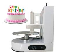 TBANVOO Electric Cake Cream Spreading Coating Filling Machine, 4-12 Inch Automatic Cake Icing Machine with Low Noise Cream Smoother, Rotation Speed 60-320 RPM