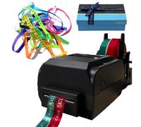 TBANVOO Satin Ribbon Foil Stamping Printing Machine, Digital Ribbon Printer, Supports 50+ Languages, Stamping Printing Machine For Packaging For Christmas Party,Double