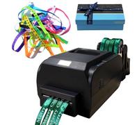 TBANVOO Satin Ribbon Foil Stamping Printing Machine, Digital Ribbon Printer, Supports 50+ Languages, Stamping Printing Machine For Packaging For Christmas Party,Four