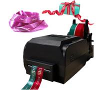 TBANVOO Satin Ribbon Printing Machine Digital Ribbon Printer, 150mm/S Label Printer Foil Stamping Printing Machine, Supports 50+ Languages,Double