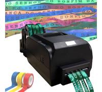 TBANVOO Satin Ribbon Printing Machine, Digital Ribbon Printer With Ribbon Holder, Stamping Printing Machine For Present Wrapping, 150mm/S, Printing Resolution 200 DPI,Four