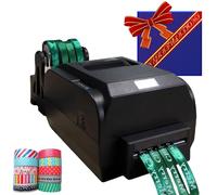 TBANVOO Satin Ribbon Stamping Printing Machine For Packaging, Multiple Row Digital Ribbon Printer, Width 25-108mm/20-50mm/12-20mm, 200DPI, 150mm/s, Supports 50+ Languages,Four