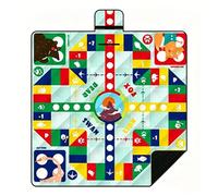 TBATM Foldable Picnic Mat Waterproof Durable Machine Washable Lightweight Compact Easy to Carry Beach Picnic Mat with Carrying Handle, for Camping Beach and Travel,Flying Chess,200×200cm