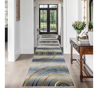 TBATM Living Room Rugs Large- Luxury Classical Circle Design Carpet Runner for Hallway Non Slip Washable Area Rug Kitchen Floor,C,50x150cm/20x59 in