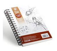 TBC Sketch Book A5 Spiral Bound Sketchbook Blank Drawing Books 200 Pages (100 Sheets) Art Paper Sketching Pad for Kids Professional Adults Beginners Children