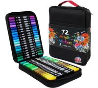 TBC The Best Crafts Acrylic Paint Markers,48 Colors Dual Tip