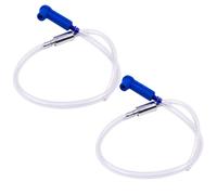 Tbczvx 2-Piece Brake Bleeder Hose Kit with One Way Check Valve, Anti-Backflow Brake Fluid Replacement Tool for Car and Motorcycle Brake Bleeding