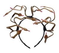 Tbczvx Headpiece for Medusa, Snake Headband Costume for Medusa Evil Queen Dress Up Egyptian Halloween Headband Carnival Party Fancy Dress Cosplay Snake Hair Accessories for Women Girls