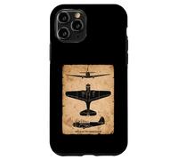 TBD Devastator Torpedo Bomber Vintage WW2 Plane Silhouettes Case for iPhone 11 Pro